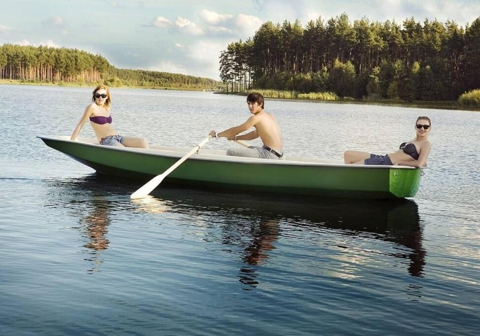 Bungalow Direkt Am See, Mit Eigenem Boot Roding Extérieur photo